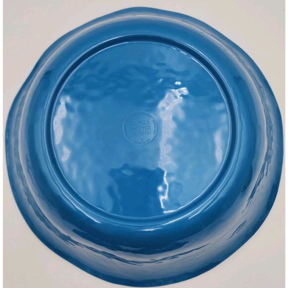 Salad Serving Set Cynthia Coulter Nautical Ocean Seaside Blue Stripes July 4th - Picture 14 of 15